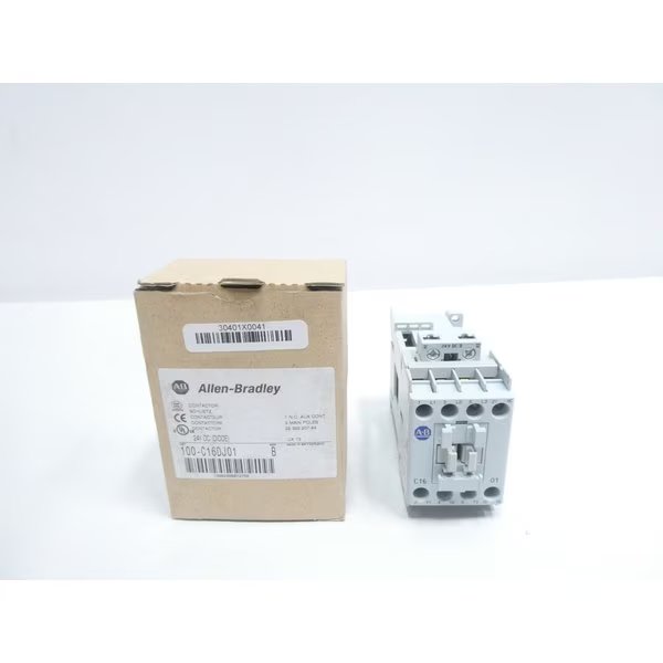 24V-DC 30A AMP 10HP AC CONTACTOR, Allen Bradley, Mfr#: 100-C16DJ01
